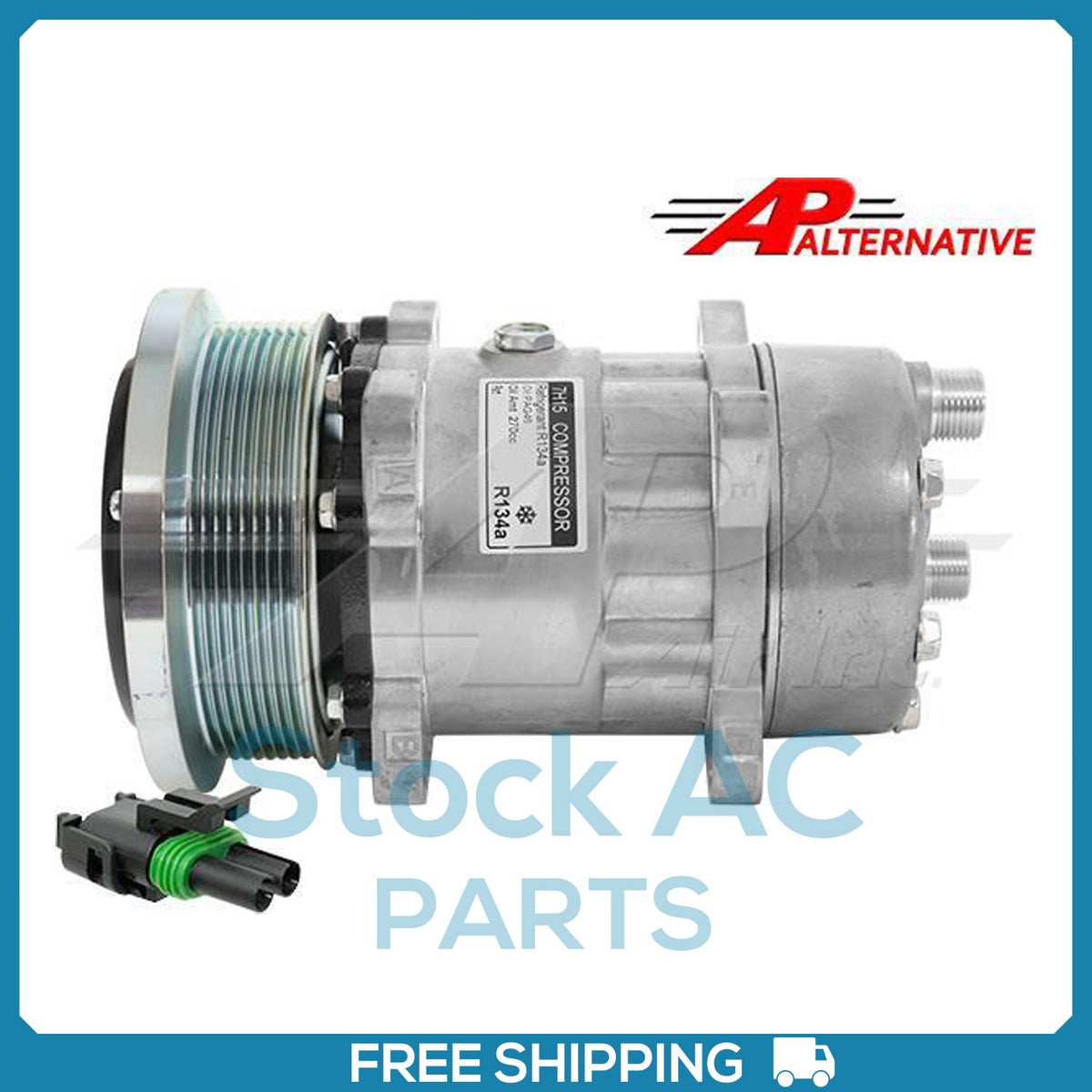 New Compressor for Alternative SD7H15 133mm 8 Groove Clutch 12V OE