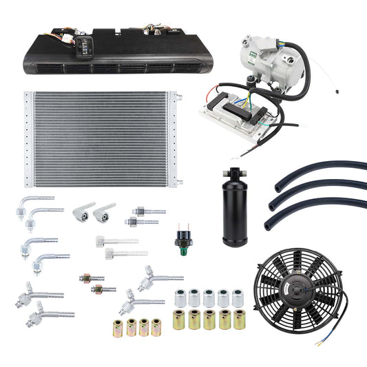 New A/C Universal Kit with Electric Compressor Underdash 12V 38000BTU