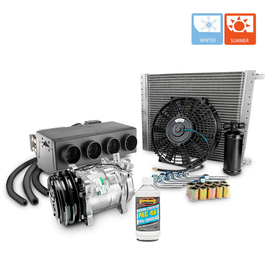 12V Mechanic Heat&Cool Air Conditioning Kit Underdash - Hidden Series
