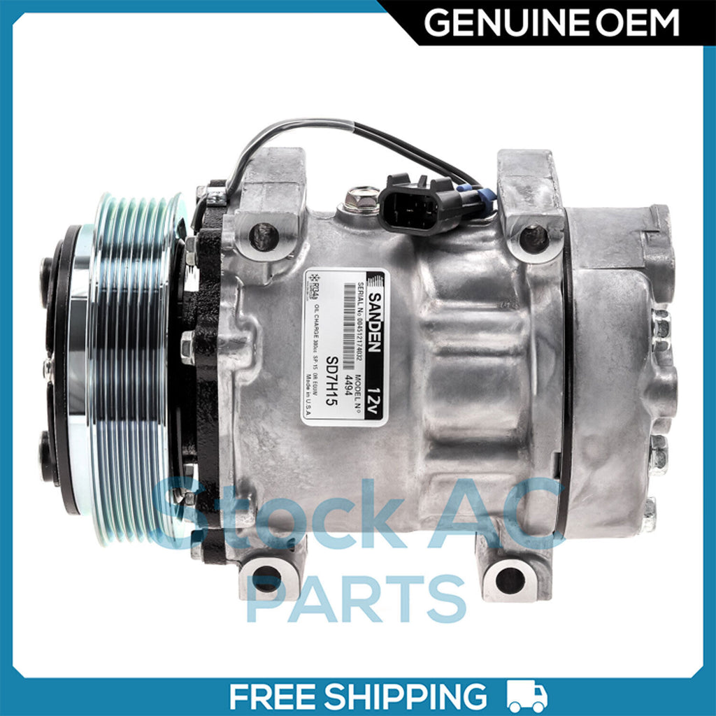 New OEM A/C Compressor SD7H15 for VOLVO VNL, VNM, VT, VN - OE# 20501069