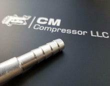 Cargar imagen en el visor de la galería, AC A/C Fittings,Barbed Push On,Female Oring #8 X 90 Degree #4 Nut,#8 Hose