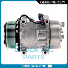 Cargar imagen en el visor de la galería, New OEM A/C Compressor for Ford F650, F750 / Peterbilt 325, 330, 337 - SANDEN