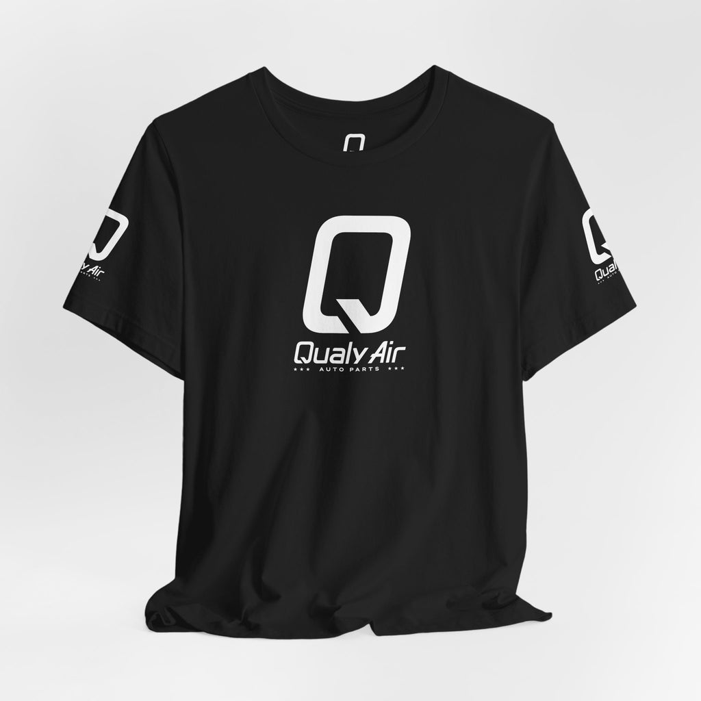QualyAir Logo Tee — Branded White Short Sleeve Shirt
