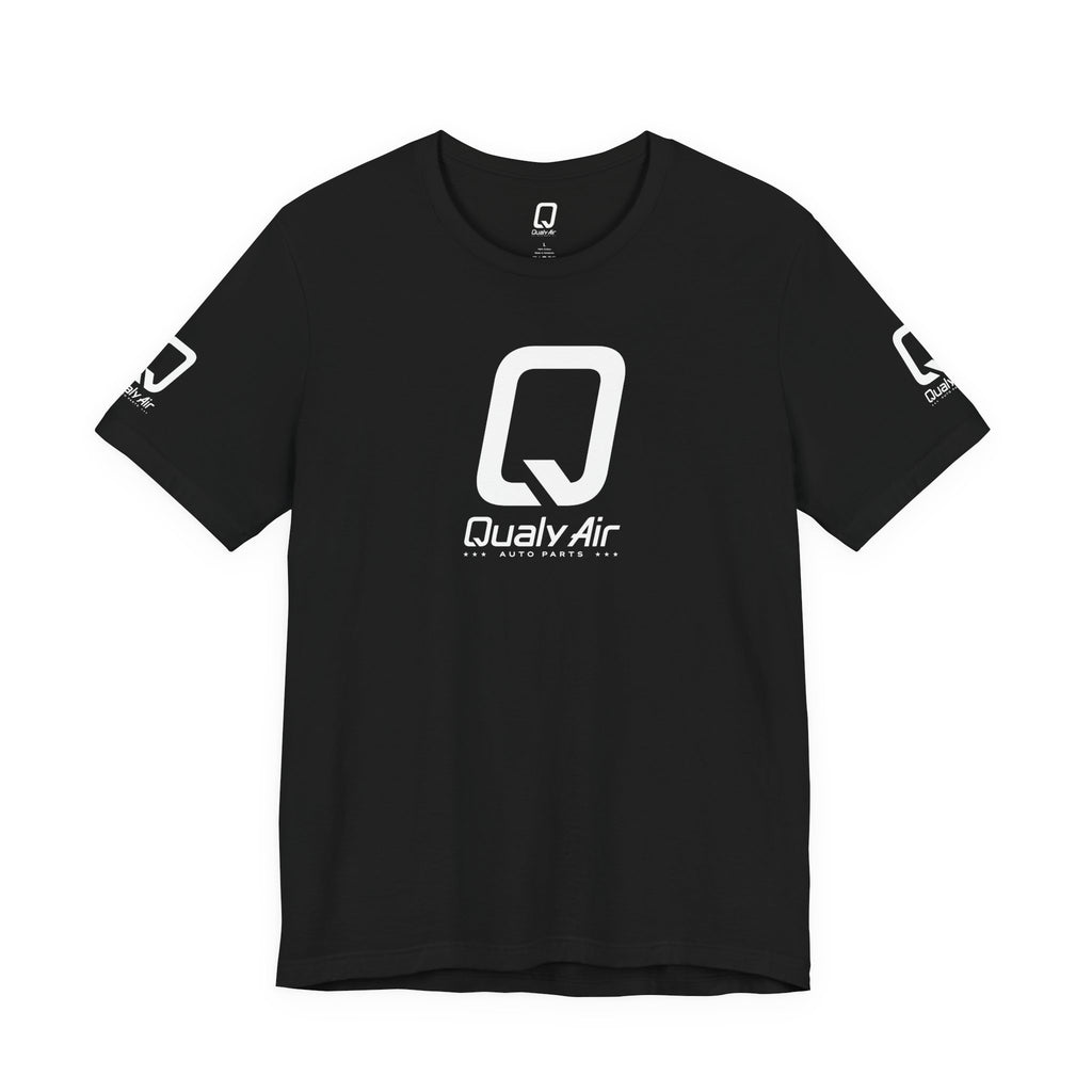 QualyAir Logo Tee — Branded White Short Sleeve Shirt