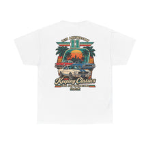Load image into Gallery viewer, Classic Car Tee — “Keeping Classics” 11th Anniversary QualyAir Vintage Sunset T-Shirt