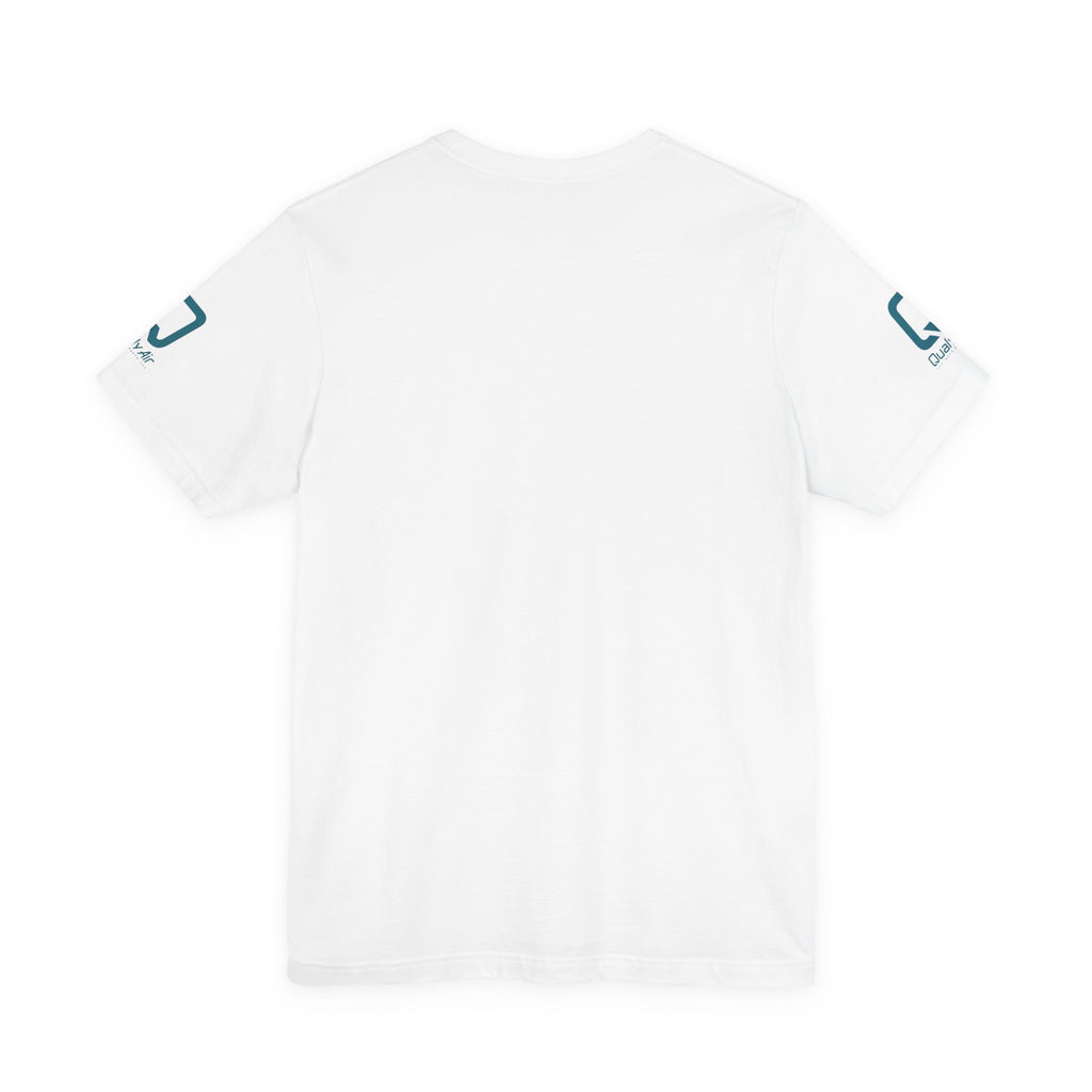 QualyAir Logo Tee — Branded White Short Sleeve Shirt