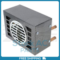 A/C Heater Core for 9 1/2" x 6 1/2" x 7", 12 Volt, Rear Exit Fittings