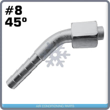 Cargar imagen en el visor de la galería, New Beadlock A/C Female O Ring Fitting 45 Degree 8 Nut 8 House - CM315074