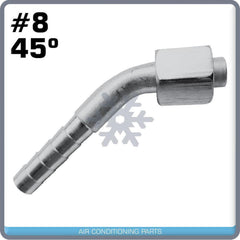 New Beadlock A/C Female O Ring Fitting 45 Degree 8 Nut 8 House - CM315074