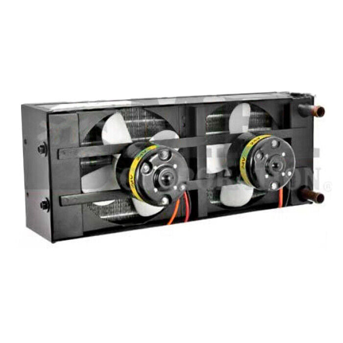 Brand New Heater Red Dot Heater 2 Fan 24V 5/8" Fittings Rear