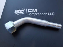 Cargar imagen en el visor de la galería, A/C Fitting Barbed Push On Female Oring #10X45 Degree Nut 4 Hose 10 - CM315075
