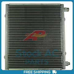 New A/C Condenser for 12 x 14  2 Pass With BracketsMetric Fittings