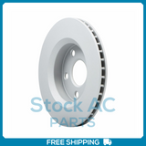 New 2PCS Front Coated Vented Disc Brake Rotor Fits Jeep Wrangler-JK