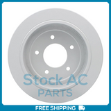 New 2PCS Rear Coated Solid Disc Brake Rotor Fits Ford Expedition