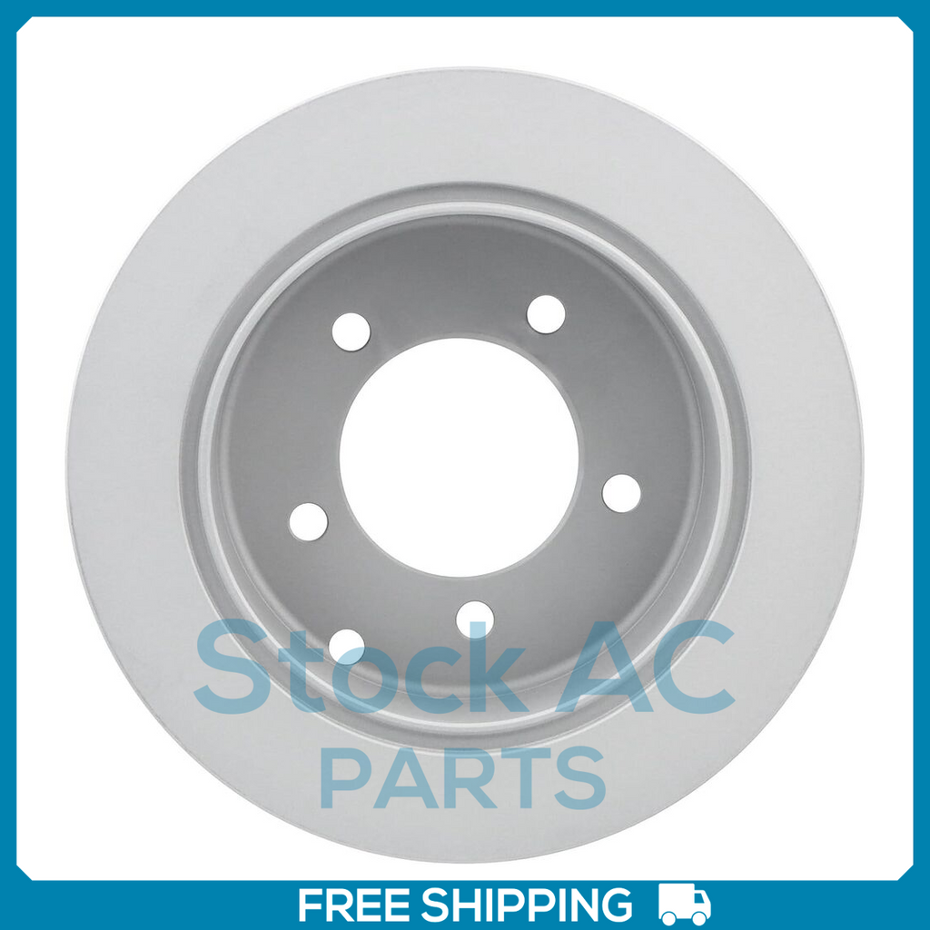 New 2PCS Rear Coated Solid Disc Brake Rotor Fits Toyota Highlander