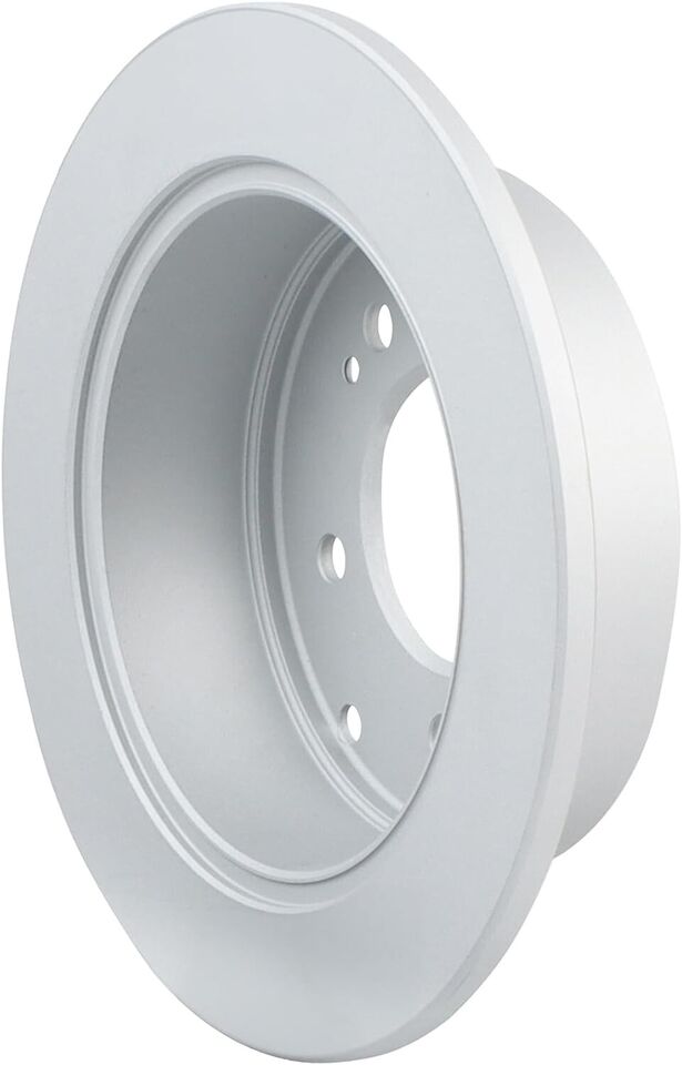 New 2PCS Rear Coated Solid Disc Brake Rotor Fits Kia Soul, Kia Forte