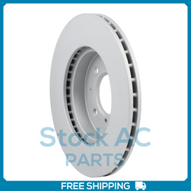 New 2PCS Front Coated Vented Disc Brake Rotor Fits Honda Fit, Insight