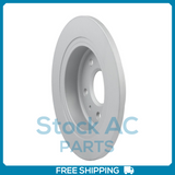 New 2PCS Rear Coated Solid Disc Brake Rotor Fits Chevrolet, Buick