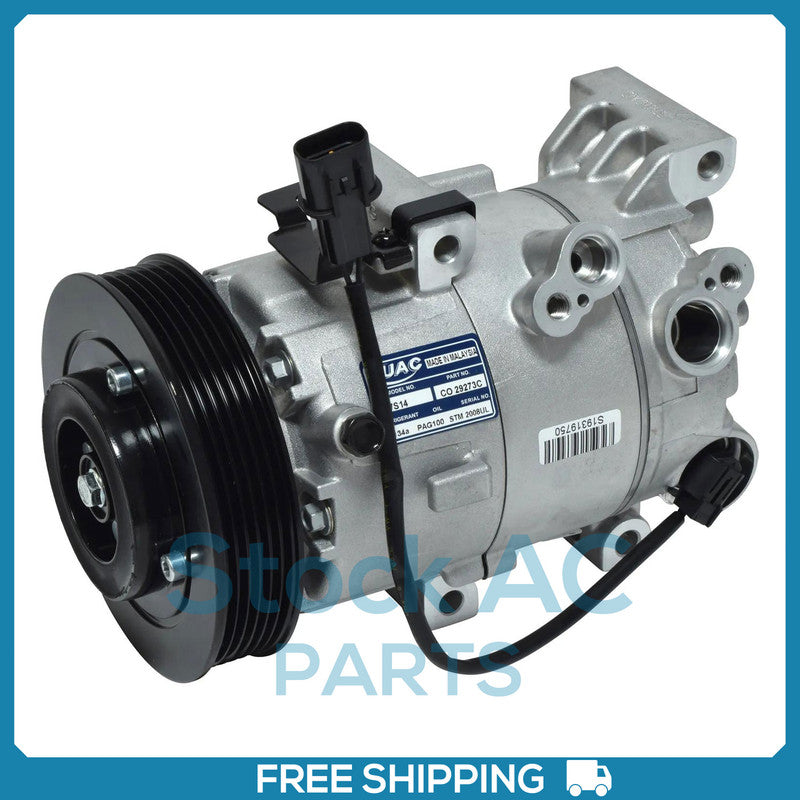 AC Compressor for 17 Hyundai Elantra 14-17 Kia Forte Koup/Forte5 14-19 Soul 1.6L