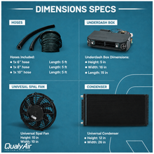 Load image into Gallery viewer, New Underdash A/C Kit Belt Driven Premium Heat and Cool