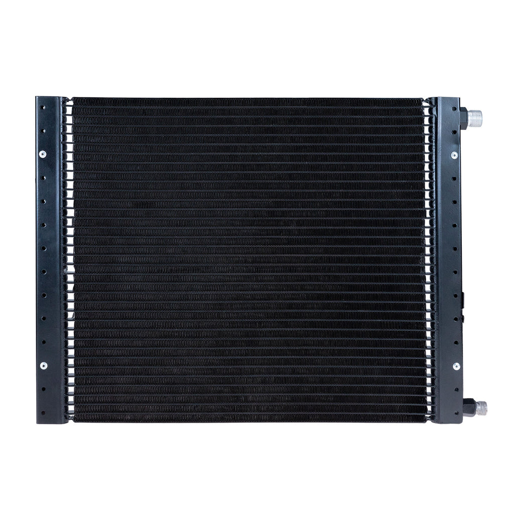 A/C UNIVERSAL CONDENSER 14" X 18" PARALLEL HIGH FLOW - ORING FITTING - Qualy Air