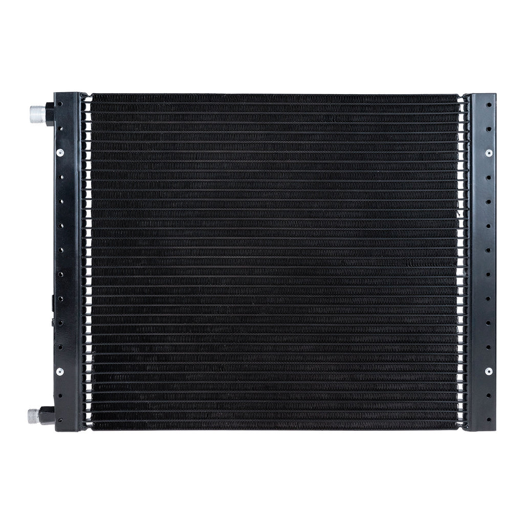 A/C UNIVERSAL CONDENSER 14" X 18" PARALLEL HIGH FLOW - ORING FITTING - Qualy Air