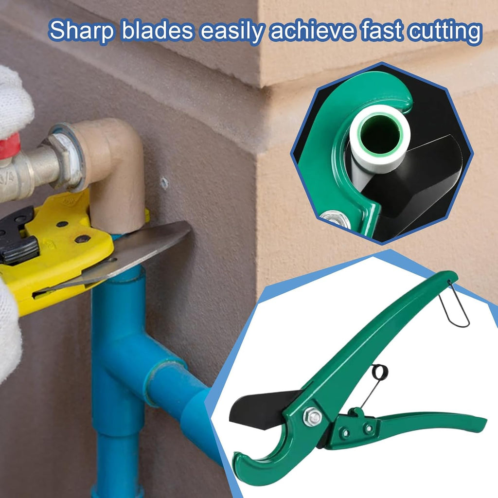 New PVC Pipe Cutter, Hose Tubing Cutter 1/8"-1.25" OD for PVC, PPR, ABS, Rubber