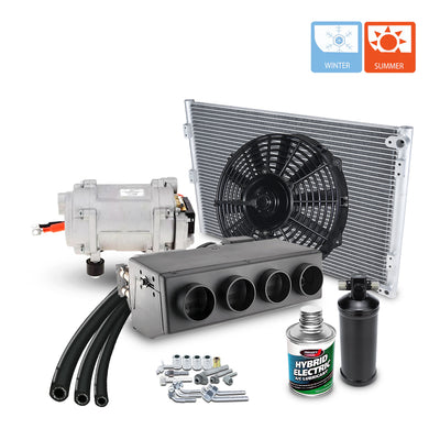 12V Electric Heat&Cool Air Conditioning Kit Underdash - Hidden Series