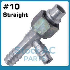 A/C FITTINGS, BARBED,PUSH ON,FEMALE O RING, STRAIGHT #10 W/13MM PORT - Qualy Air
