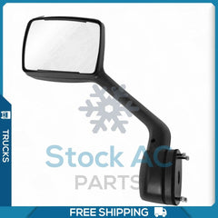Chrome Hood Mirror Driver Left Side fit Kenworth T680 Peterbilt 2010+ 579 587 QL