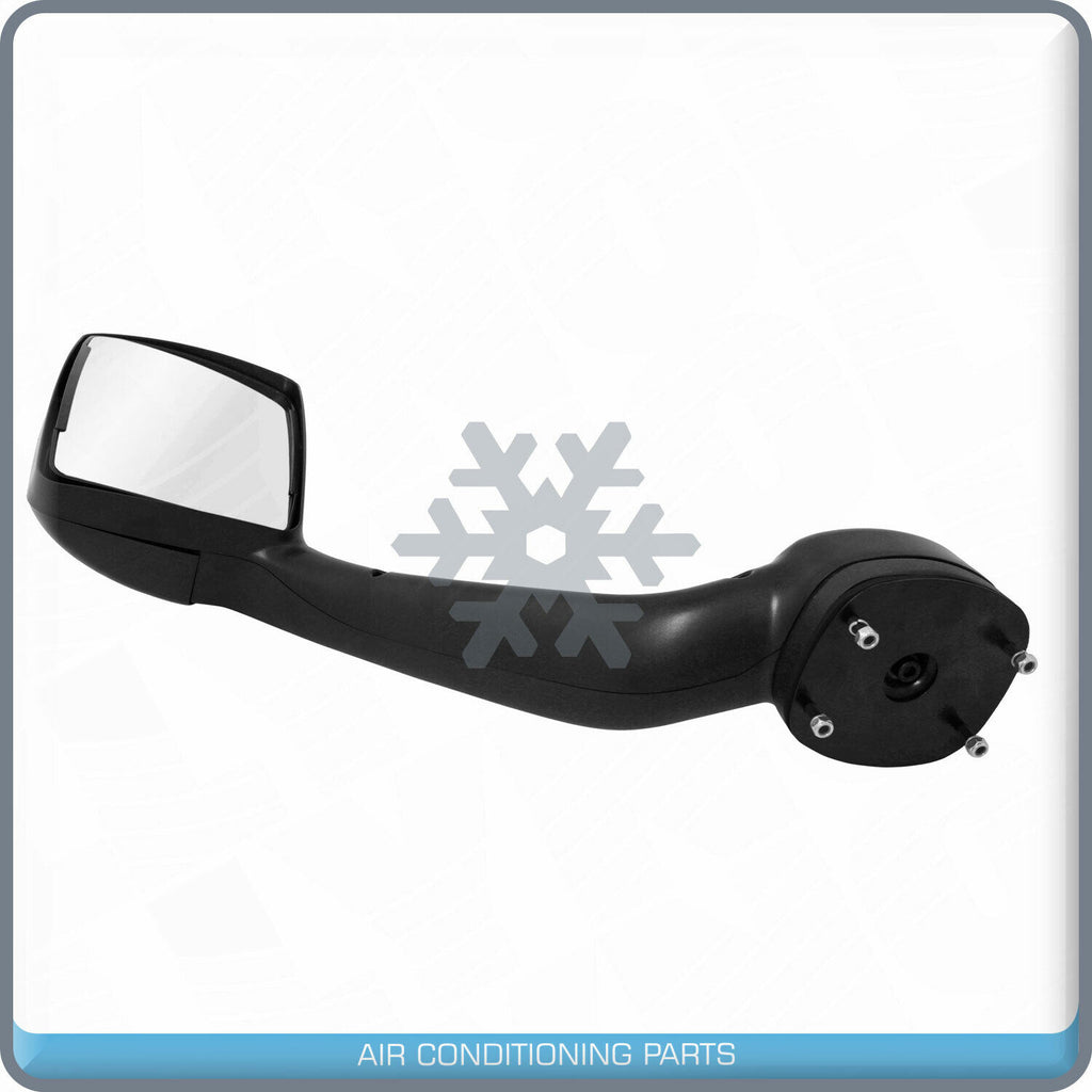 Black Hood Mirror Passenger Right Side fit Kenworth T680 Peterbilt 10+ 579 587 R - Qualy Air