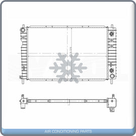 Radiator for OE# 8012764 15246426 REA412764A 0AGM5791 GM3010462 221910... QL - Qualy Air