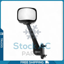 Cargar imagen en el visor de la galería, Chrome Hood Mirror Driver Left Side Assembly fit 2008-2016 Freightliner Cascadia - Qualy Air