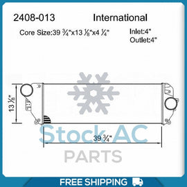 NEW Charge Air Cooler for 07-09 International 9200/9400/9900 08-09 Prostar QL - Qualy Air
