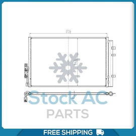 A/C Condenser for BMW X4, X3 QL - Qualy Air