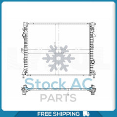 NEW Radiator for Ford Edge 16-18 3.5L / Lincoln MKX 3.7L 16-18 OE# F2GZ8005A