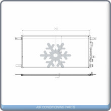 Cargar imagen en el visor de la galería, A/C Condenser for Ford F-250 Super Duty, F-350 Super Duty, F-450 Super Dut... QL - Qualy Air