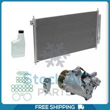 Load image into Gallery viewer, New A/C Kit for Acura ILX / Honda Civic 2.4L - 2012 to 2015 - Qualy Air