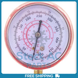 Manifold Gauge High Pressure SAE 0 to 500 PSI R410a R12 R22 R134a