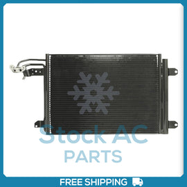 New A/C Condenser w/ Drier for VW Jetta, Rabbit, Golf, EOS / Audi A3, TT - Qualy Air