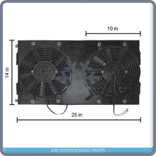 Cargar imagen en el visor de la galería, New UNIVERSAL A/C Module Condenser with Fan - 12V - Qualy Air