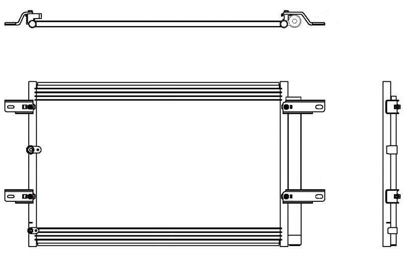 A/C Condenser for Ford Edge / Lincoln MKX QR - Qualy Air