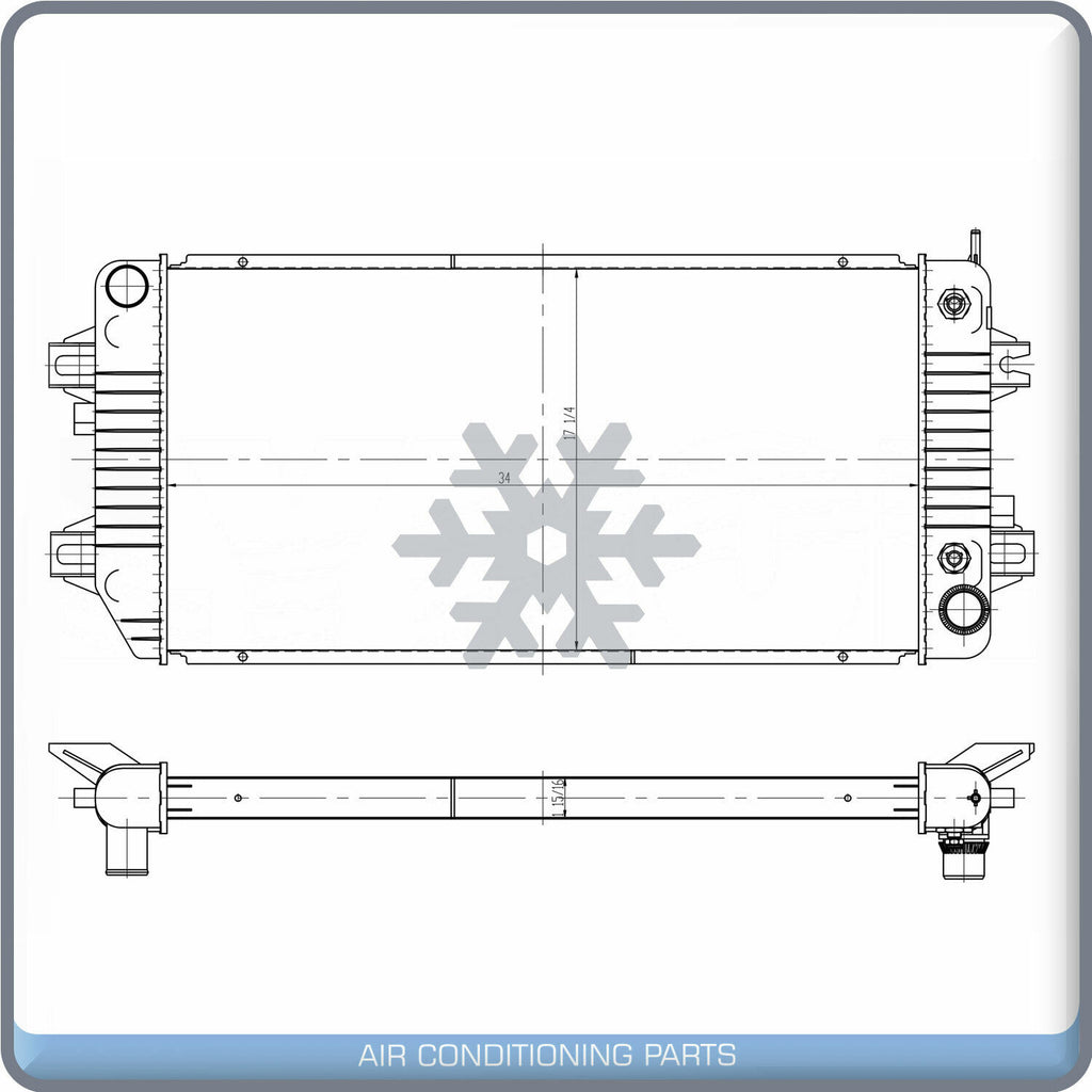 Radiator for Chevrolet Express 2500, Express 3500, Express 4500 / GMC ... QL - Qualy Air