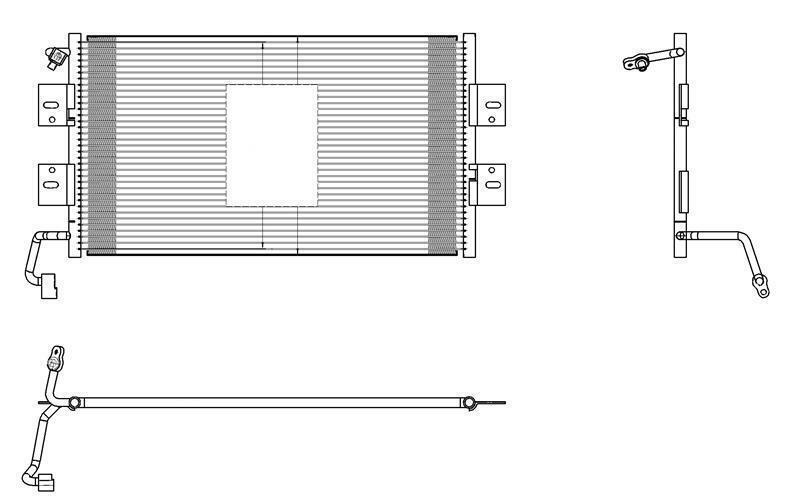 A/C Condenser for Chevrolet Classic, Malibu / Pontiac Grand Am QR - Qualy Air