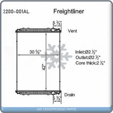 Cargar imagen en el visor de la galería, NEW Radiator for Freightliner Business Class M2, Century Class, Columbia.. QL - Qualy Air