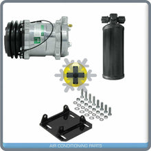 Load image into Gallery viewer, NEW AC COMPRESSOR WITH YORK TO SANDEN MOUNT AND UNIVERSAL RECIEVER - Qualy Air