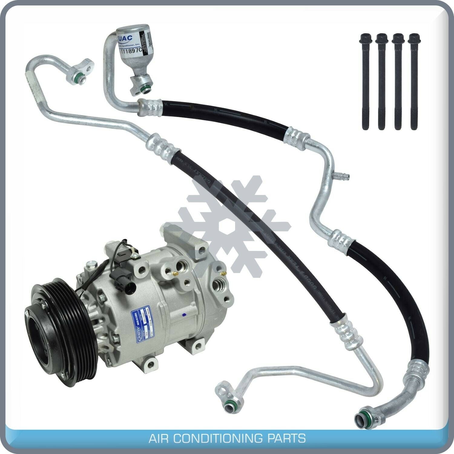 New A/C Compressor + Hoses fits Kia Rondo 2.4L 2007-2012 -  OE# 977011D200 UQ - Qualy Air