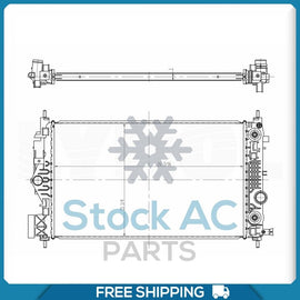NEW Radiator fits 2016-2019 Buick Cascada, 1.6L I4 - OE# 16400-28661 QL - Qualy Air