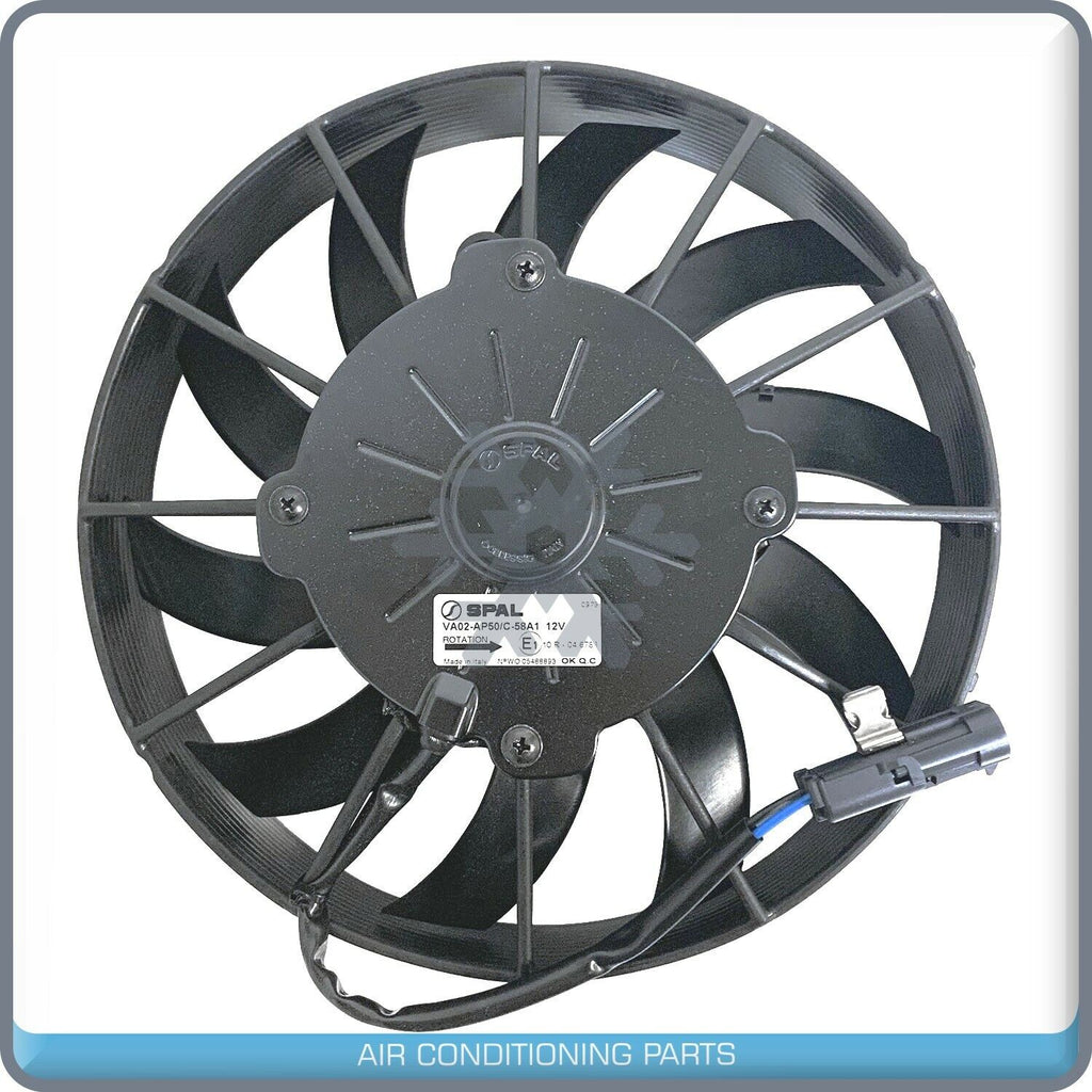 New SPAL A/C Cooling Fan Heavy-Duty - 9" Puller 12V - 800CFM - OE# VA02-AP50 - Qualy Air