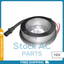 Cargar imagen en el visor de la galería, New A/C Compressor Coil For S7DH15 CATERPILLAR/CASE - 12V - CM120089 - Qualy Air